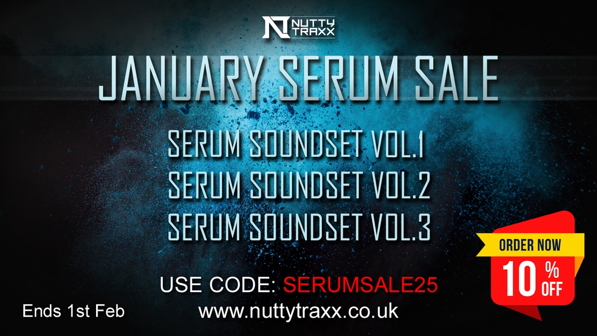 Nutty Traxx January Serum Sale: Save 10% on soundsets