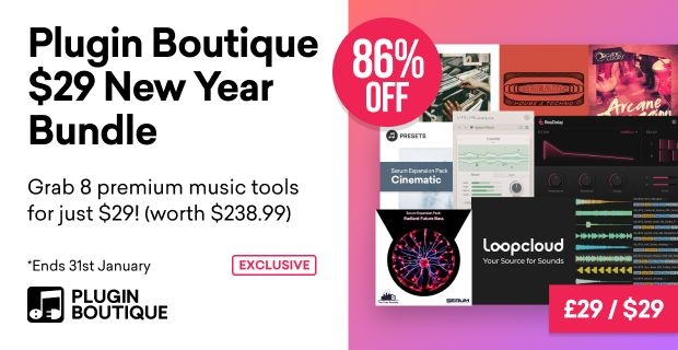  New Year Bundle: 8 premium music tools at 87% OFF