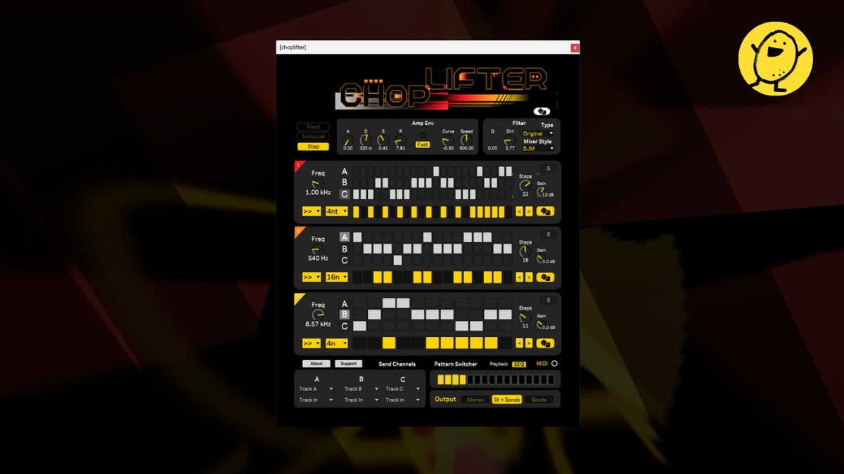 Potato Audio launches Choplifter creative multiband audio gate sequencer for Ableton Live