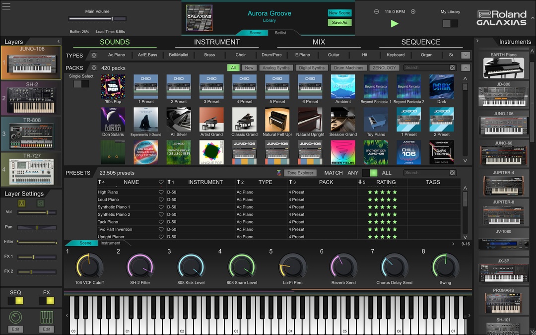 Roland introduces GALAXIAS 1.5