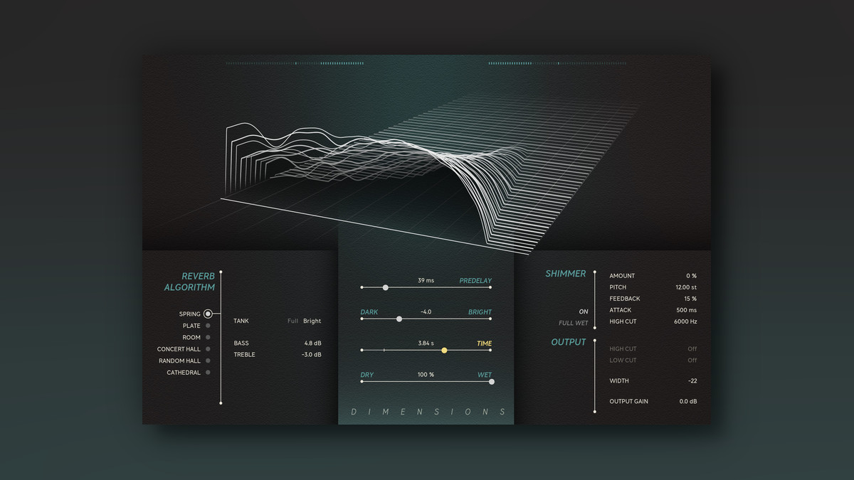 Softube releases Dimensions multi-algorithm reverb effect plugin