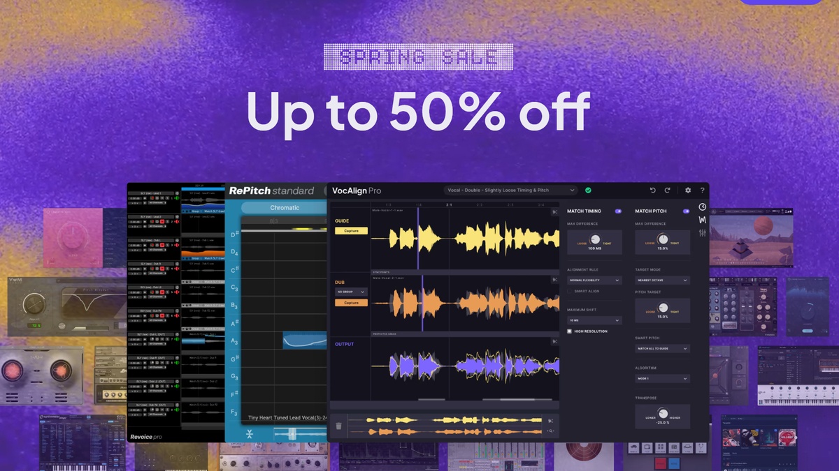 Save up to 50% on Synchro Arts vocal production software