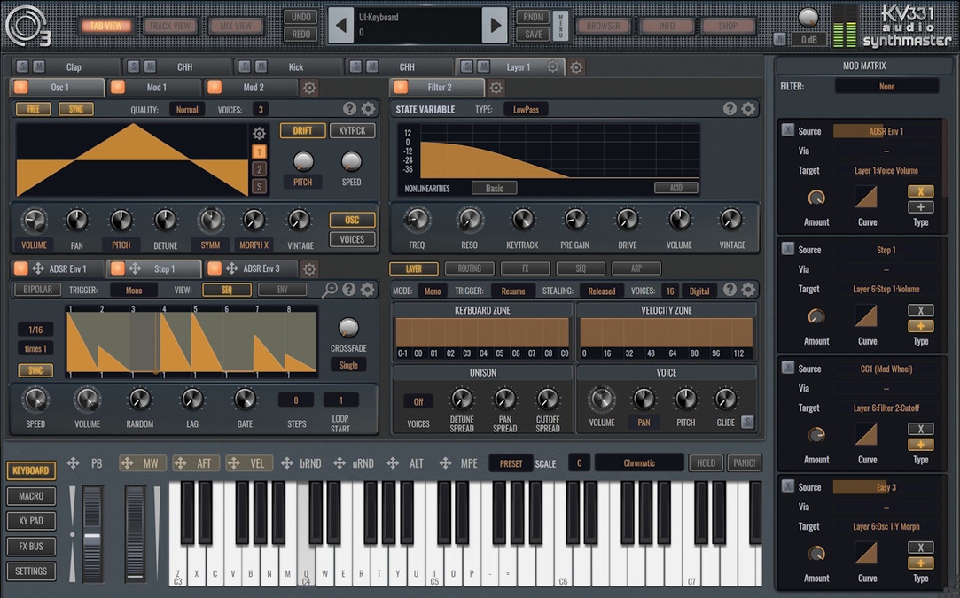 KV331 Audio updates SynthMaster 3 software synthesizer to v3.1