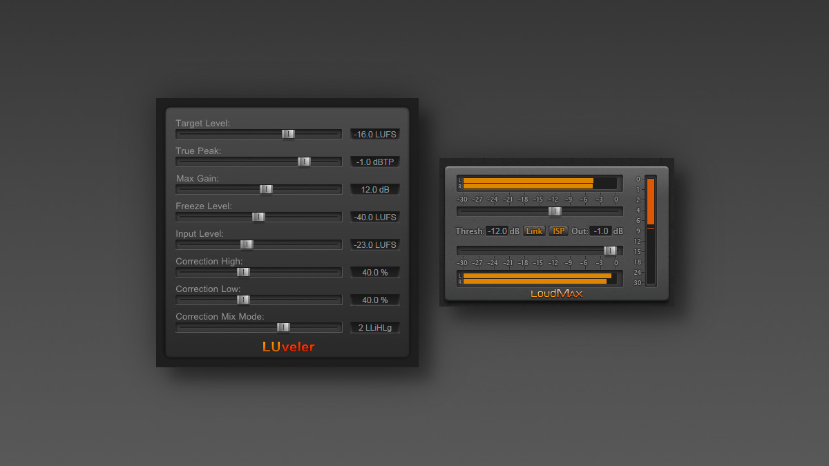 Thomas Mundt updates LoudMax (1.46) and LUveler (1.13) free plugins