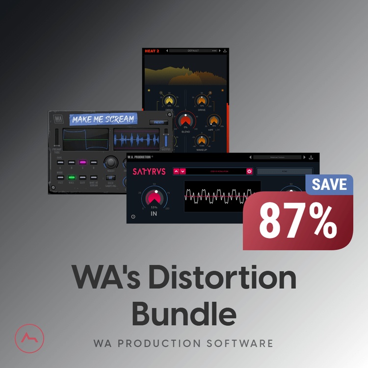 Save 87% on WA’s Distortion Bundle: 3 plugins for .90 USD