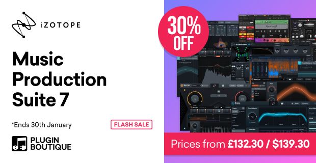 Flash Sale: Save 30% on Music Production Suite 7 bundle by iZotope