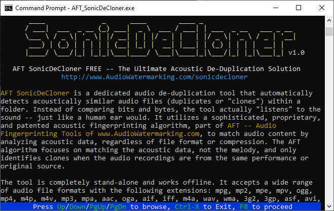 AFT SonicDeCloner acoustic de-duplication software updated to v1.1