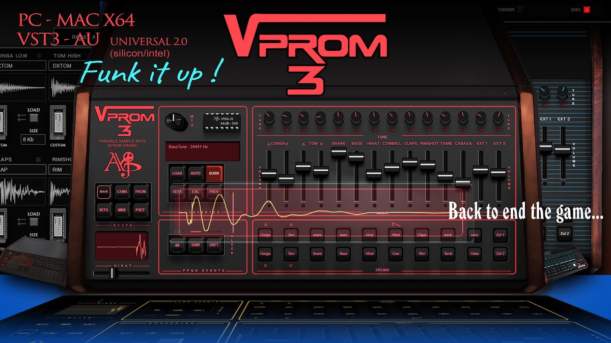 Aly James Lab releases VProm 3.0 drum machine instrument