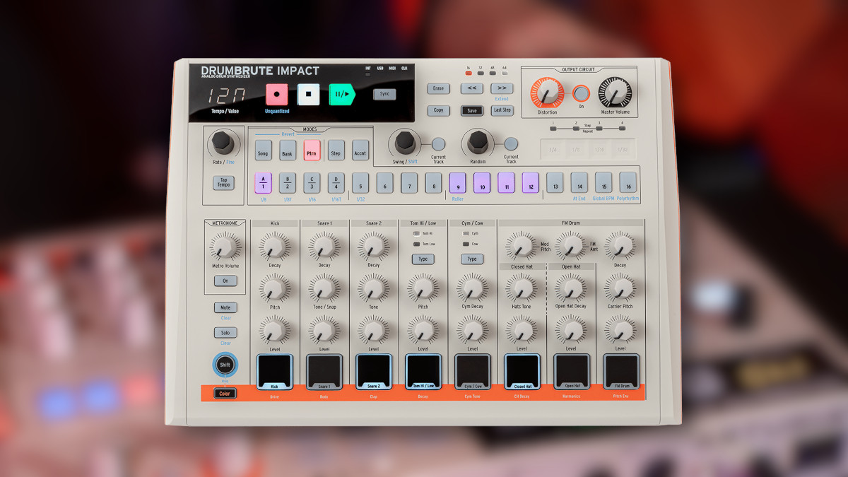 Arturia launches DrumBrute Impact 1984 analog drum machine