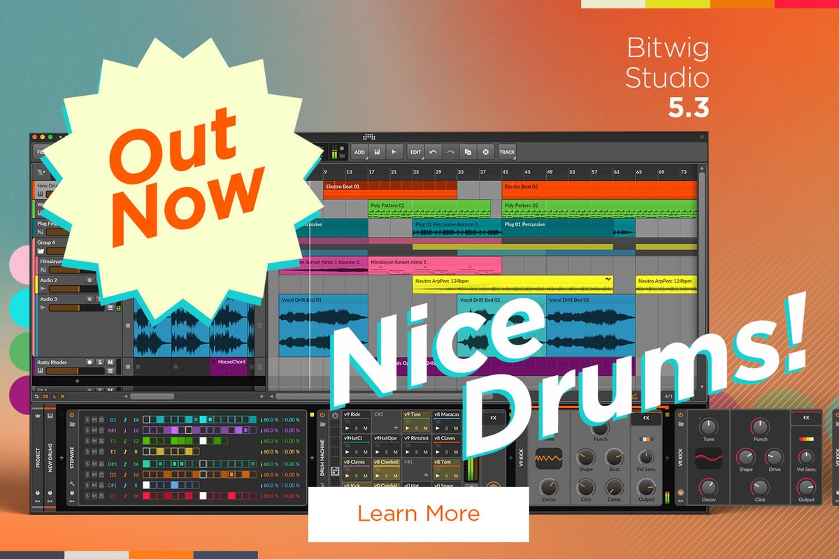 Bitwig releases Bitwig Studio 5.3