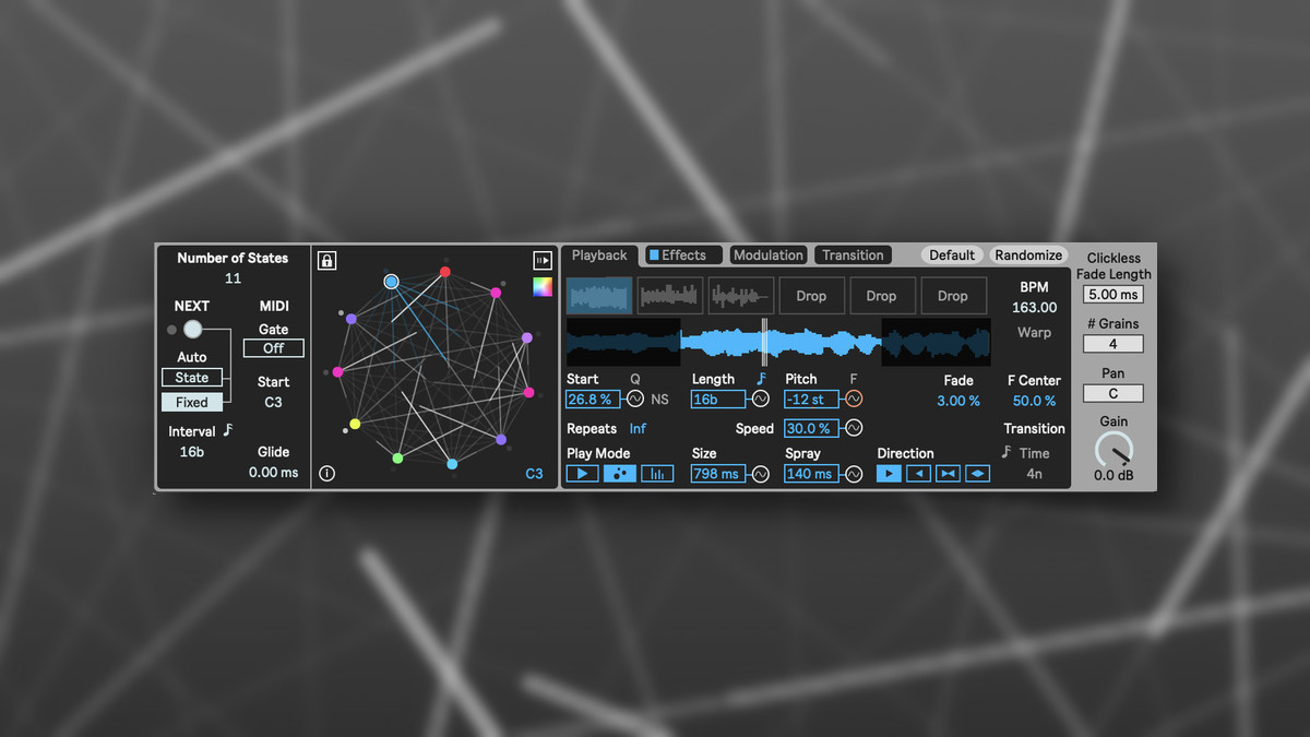 Superposition multi-sampler Max for Live device by Dillon Bastan