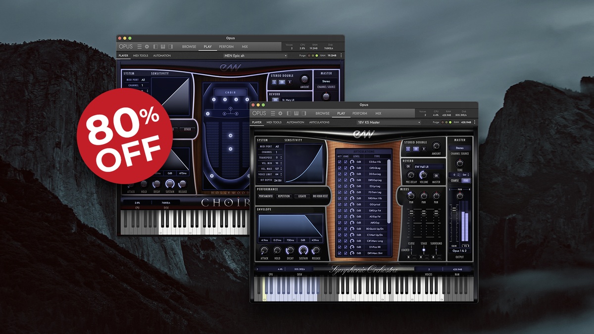 Save 80% on Symphonic Orchestra & Hollywood Choirs by EastWest Sounds