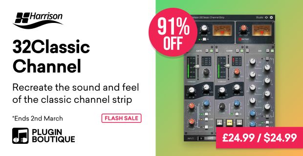 Save 91% on 32Classic Channel effect plugin by Harrison Consoles