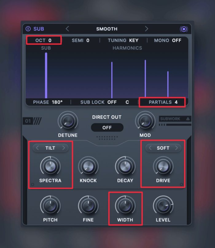 Minimal Audio Current 2 Harmonic Sub Oscillator