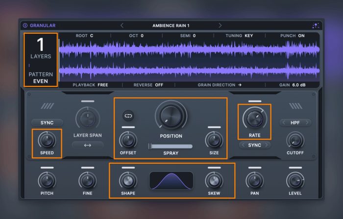 Minimal Audio Current 2 granular section