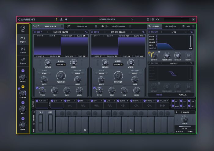 Minimal Audio Current 2 interface overview