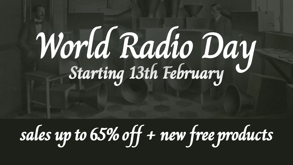 Ocean Swift World Radio Day: Save up to 65% + FREE 20th Century Speeches