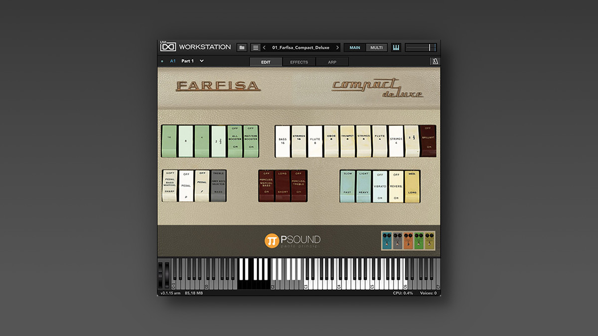 PSound releases Farfisa Compact for UVI Workstation