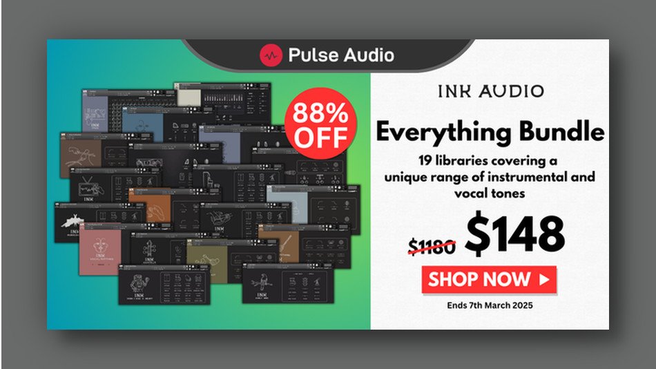 Save 88% on Ink Audio Everything Bundle for Kontakt