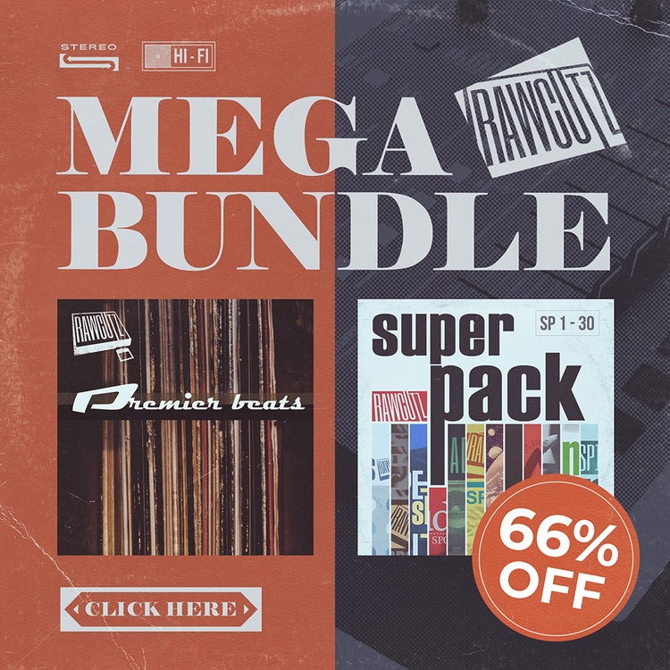 Raw Cutz Mega Bundle: Save 66% on golden-era hip hop sounds