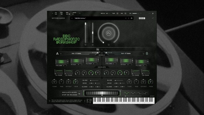 Spitfire BBC Radiophonic Workshop GUI
