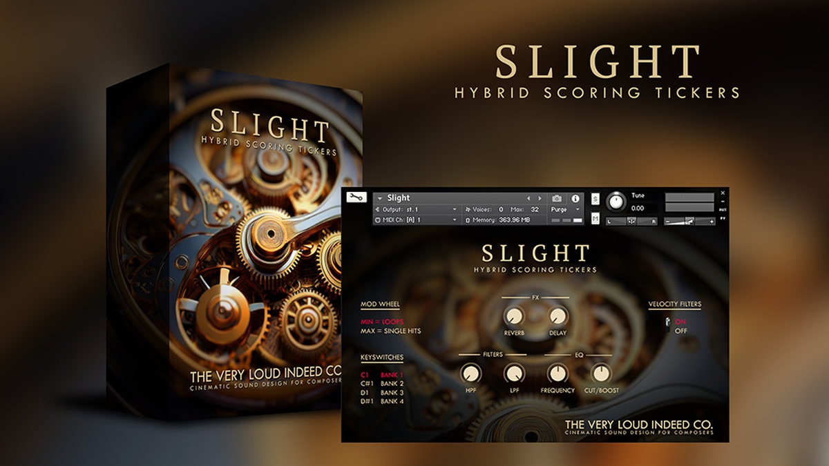 The Very Loud Indeed Co. releases Slight: Hybrid Scoring Tickers for Kontakt