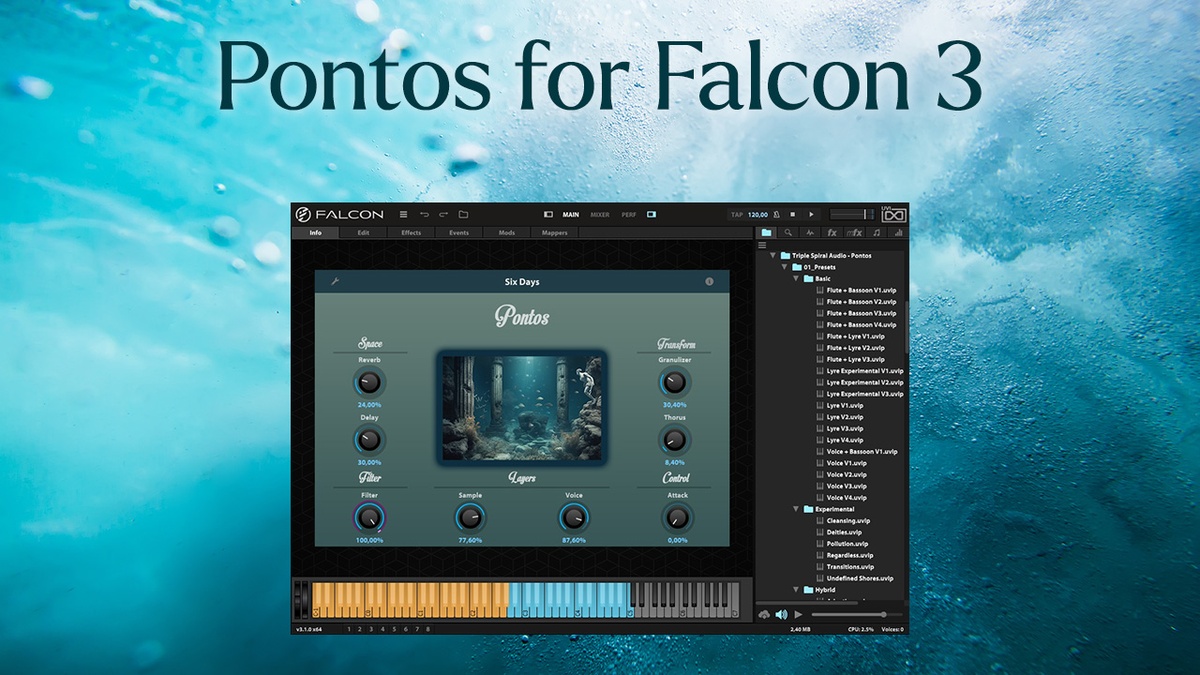 Triple Spiral Audio releases Pontos sound library for Falcon 3