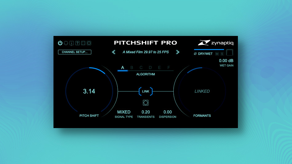 Zynaptiq updates PitchShift and PitchShift Pro to v1.2.1