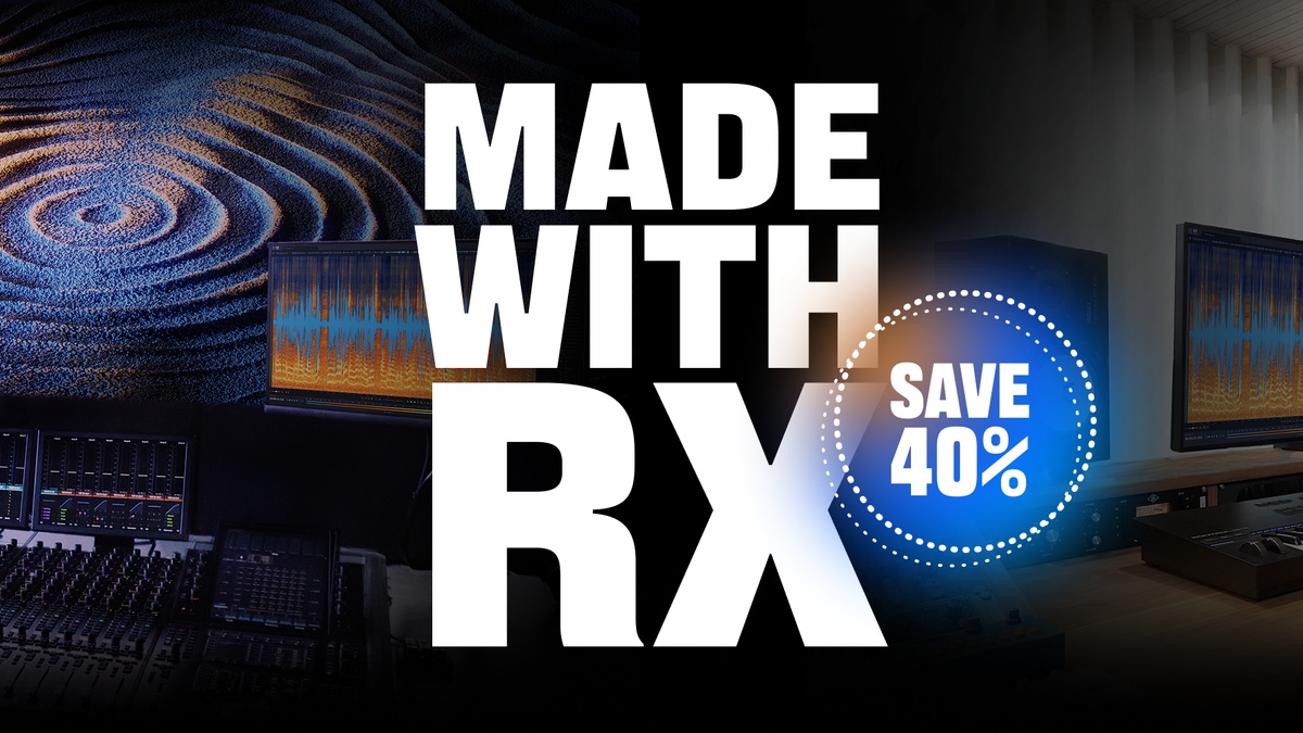 Save 40% on iZotope’s RX 11 pro audio repair software