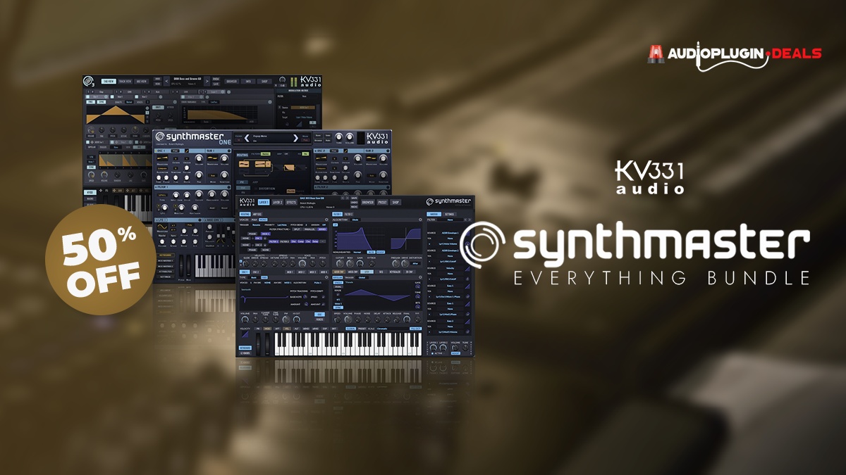 Save 50% on SynthMaster Everything Bundle by KV331 Audio