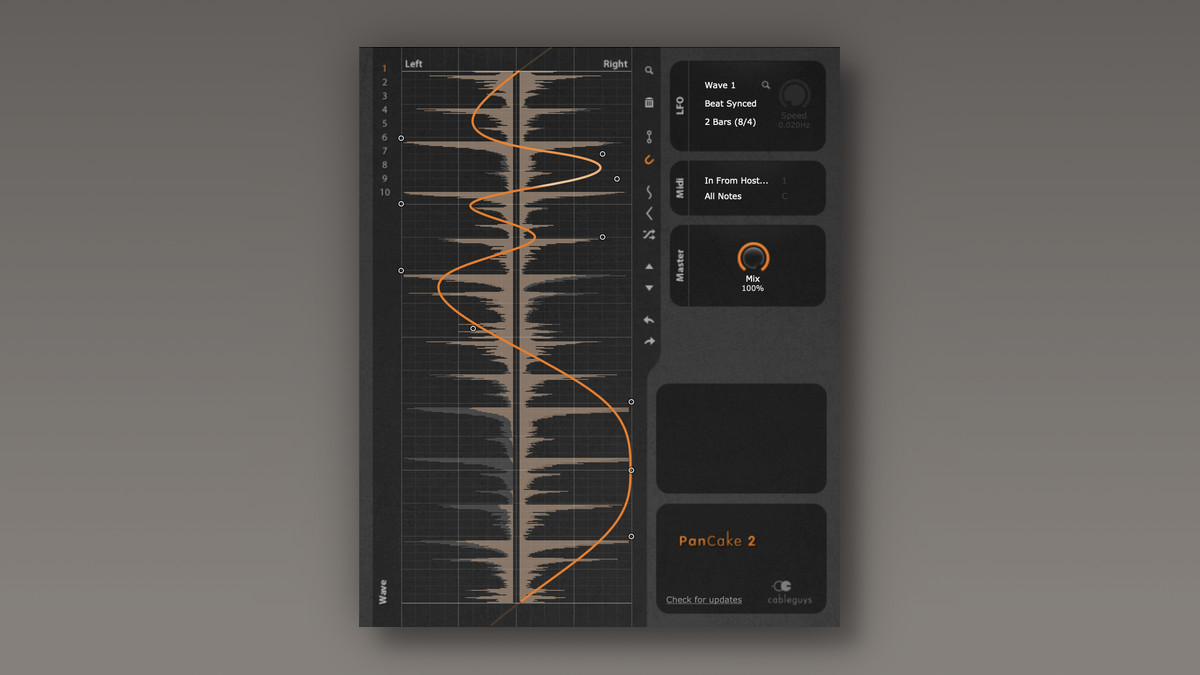 Cableguys updates Pancake free autopanner with VST3, AAX & Apple Silicon compatibility