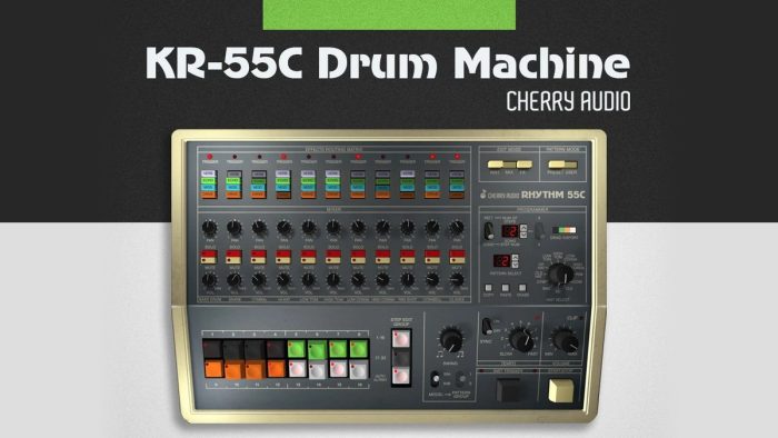 Cherry Audio releases KR-55C drum machine instrument