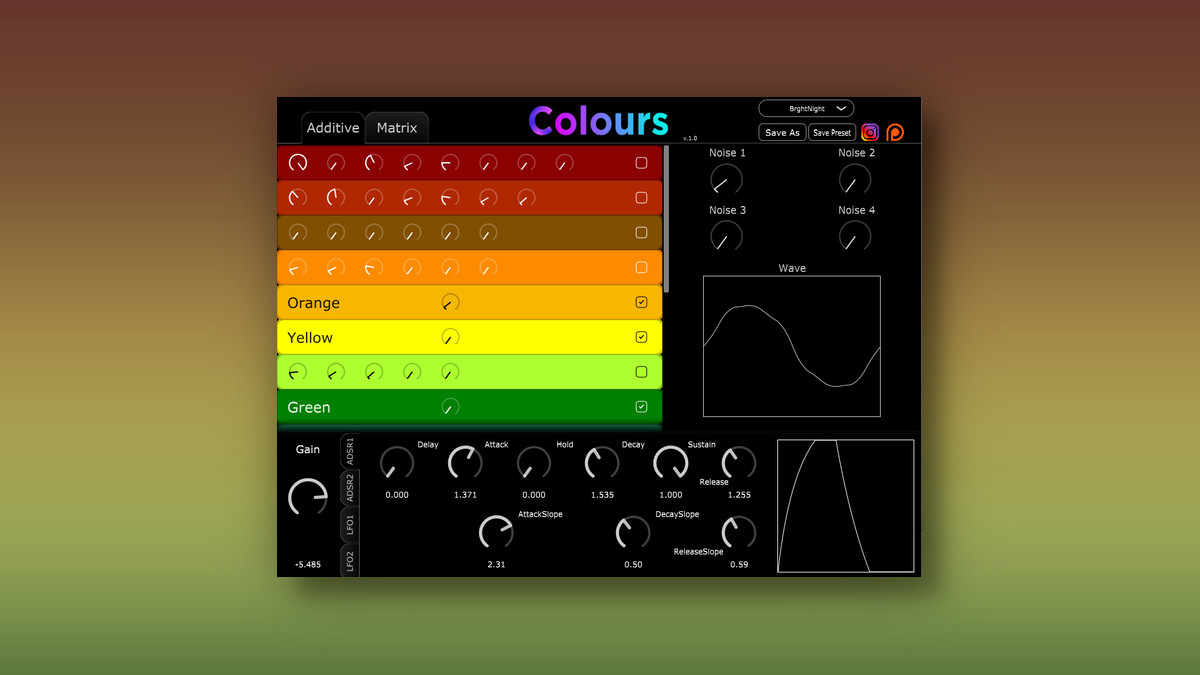 TeMuFra releases Colours free additive synthesizer