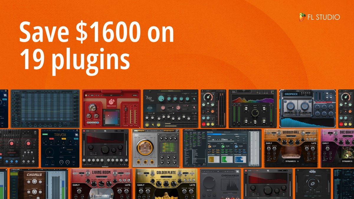 Save 90% on Friends of FL Studio Bundle: 19 plugins for 9 USD