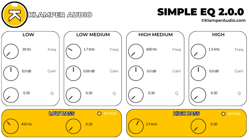 Klamper Audio releases Simple EQ 2 equalizer plugin for Windows