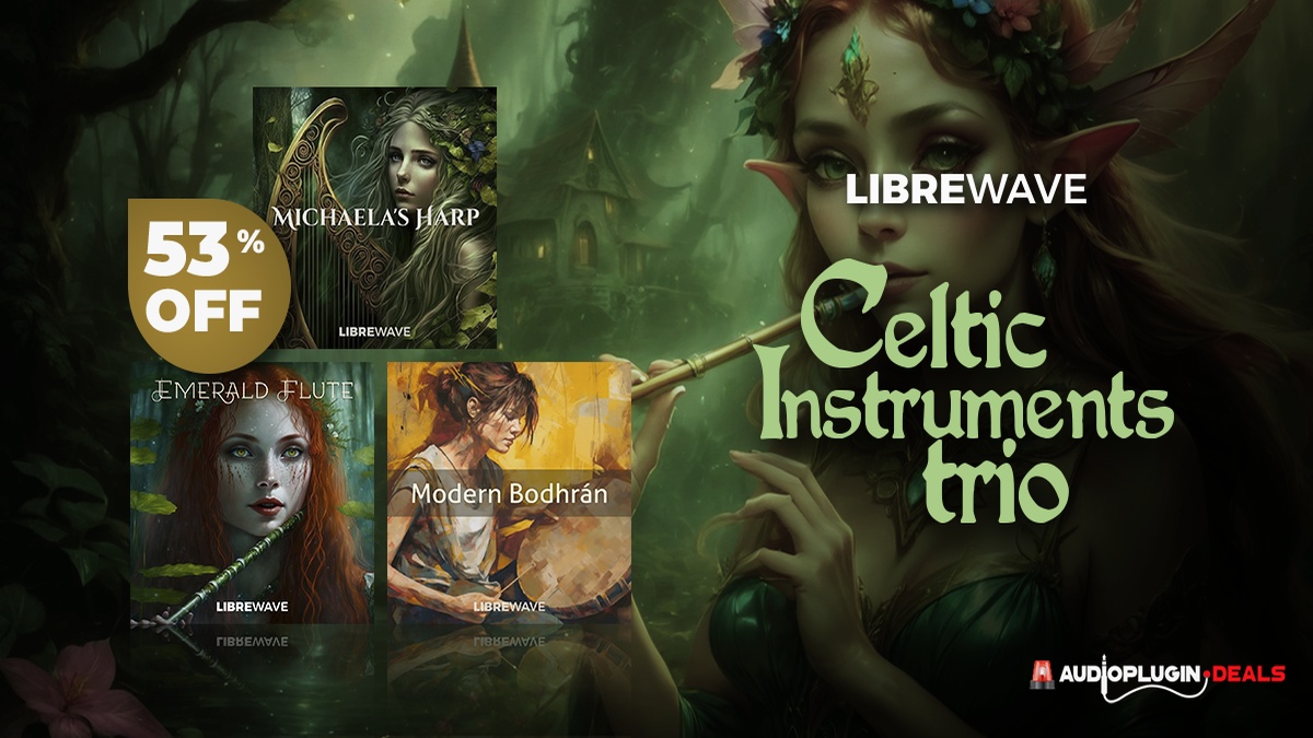 Save 53% on Celtic Instruments Trio by Libre Wave