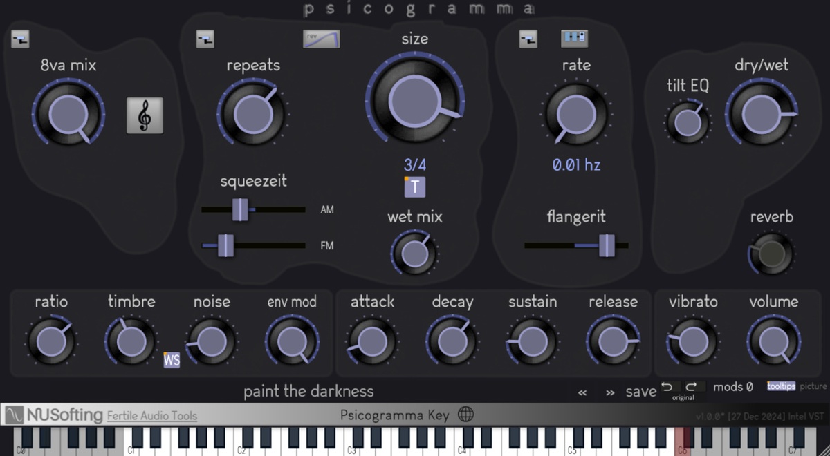 NUSofting releases Psicogramma Key free synth and Psicogramma MFX