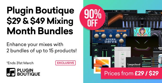 Save 90% on Mixing Month Bundles at Plugin Boutique