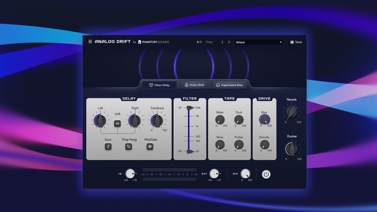 Analog Drift creative delay plugin by Phantom Sounds