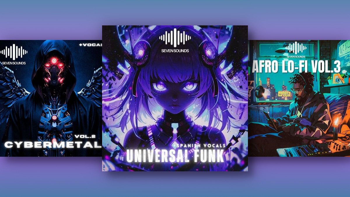 Afro Lo-Fi Vol. 3, Cybermetal Vol. 2 & Universal Funk by Seven Sounds