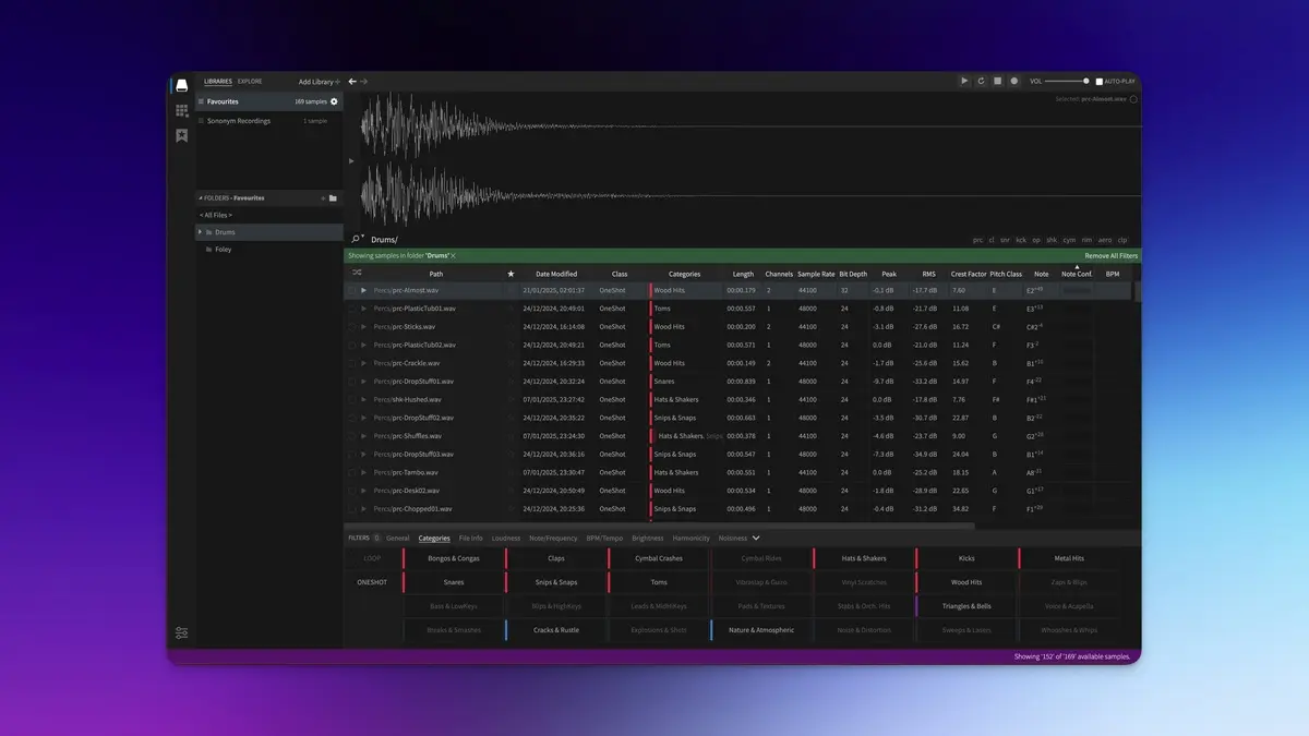 Review: Sononym sample manager software