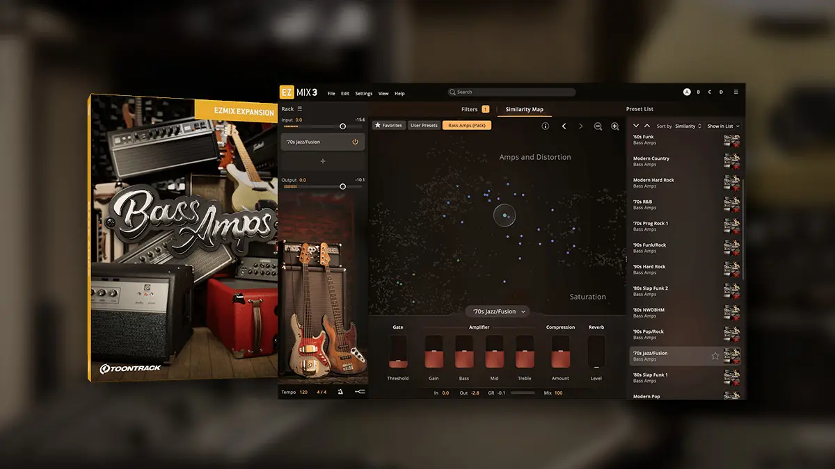 Toontrack releases Bass Amps EZmix Pack for EZmix 3