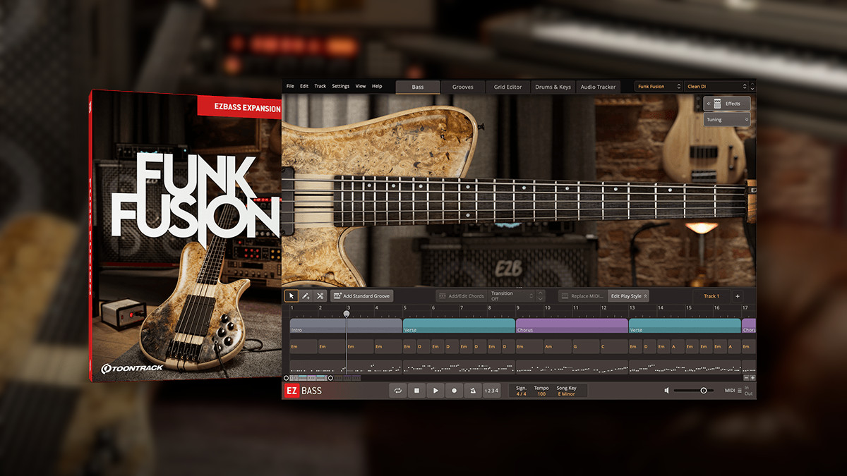 Toontrack releases Funk Fusion EBX for EZbass