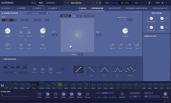 Korg multi/poly kaoss physics