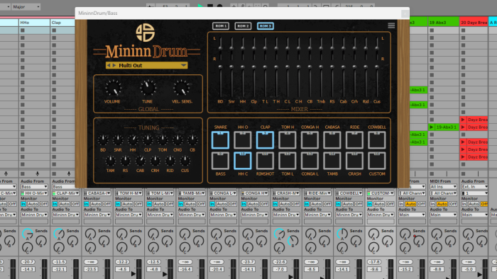 Audio Blast MininnDrum multi-output