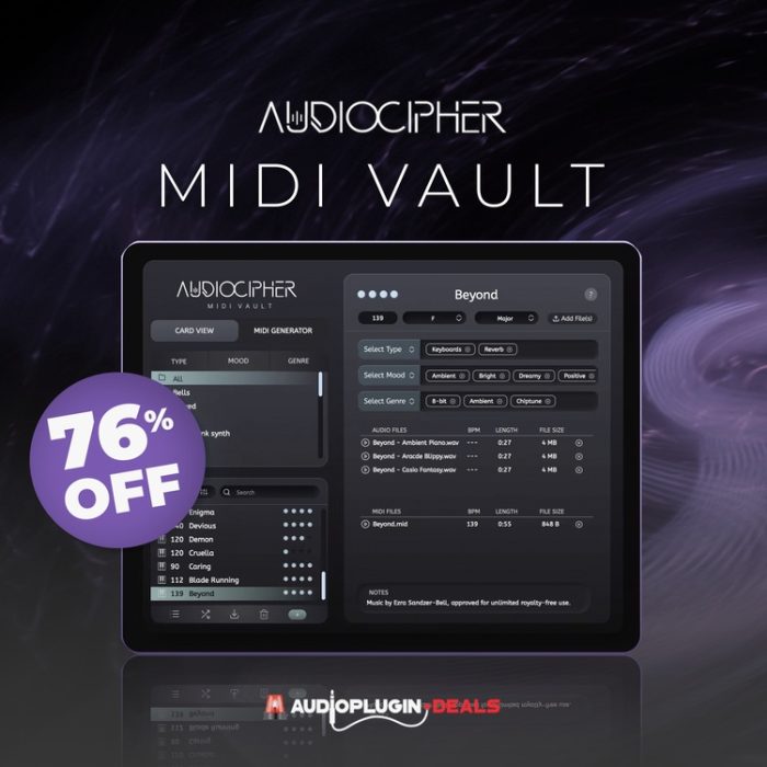 Audiocipher Midi Vault Sale