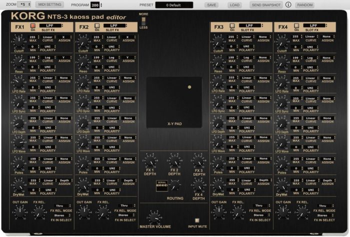 Momo KORG NTS-3 kaoss pad editor