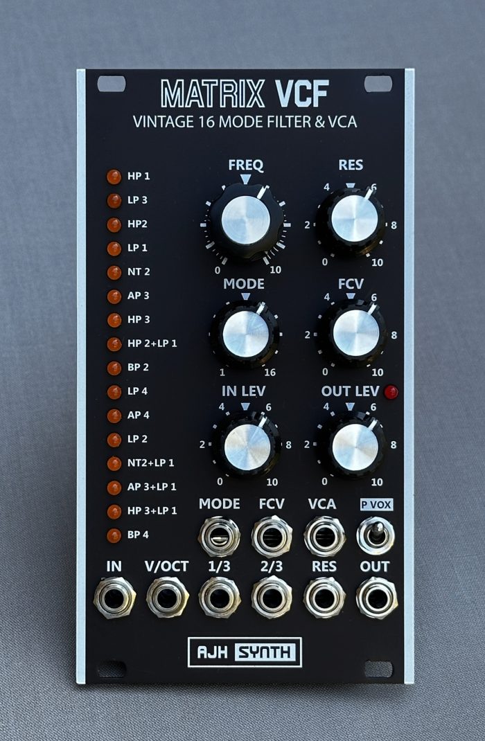 AJH Synth Unveils Matrix VCF front