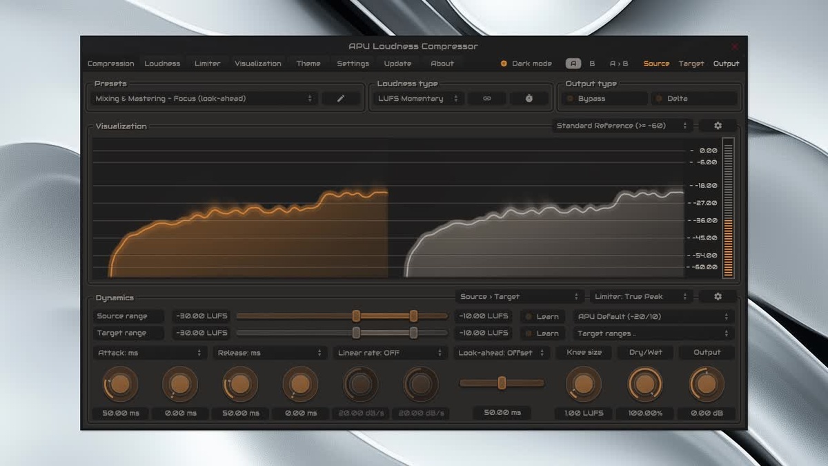 APU Software updates loudness series plugins to v3.6.6