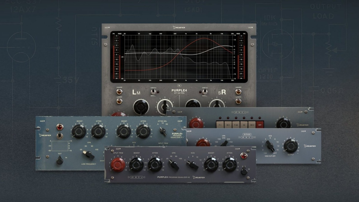 Acustica Audio releases Purple 4 passive equalizer plugin suite